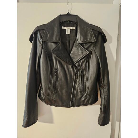 Rezrekshn Women's Rezrekshn 100% Leather Jacket Size Small (never worn) Runs Big - Picture 1 of 9